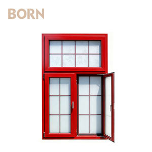 نافذة ألمنيوم مفصلية معزولة حراريًا بسعر منخفض مخصصة للمنازل والشقق السكنية - Product Image 2