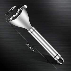 Gadget de cuisine tendance, poignée ergonomique, éplucheur de maïs créatif en acier inoxydable 430 - Product Image 2