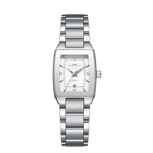 Montres pour femmes élégantes en acier inoxydable massif 316L de haute qualité, boîtier tonneau de 32 mm, logo personnalisé OEM ODM d'usine - Product Image 2