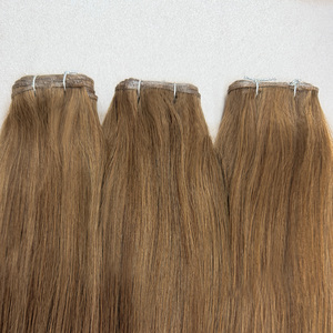 Extensions de cheveux vierges européens doublement étirés de qualité salon, vente en gros, haute qualité, sans retour, cheveux humains longue durée de vie, trame Genius - Product Image 6