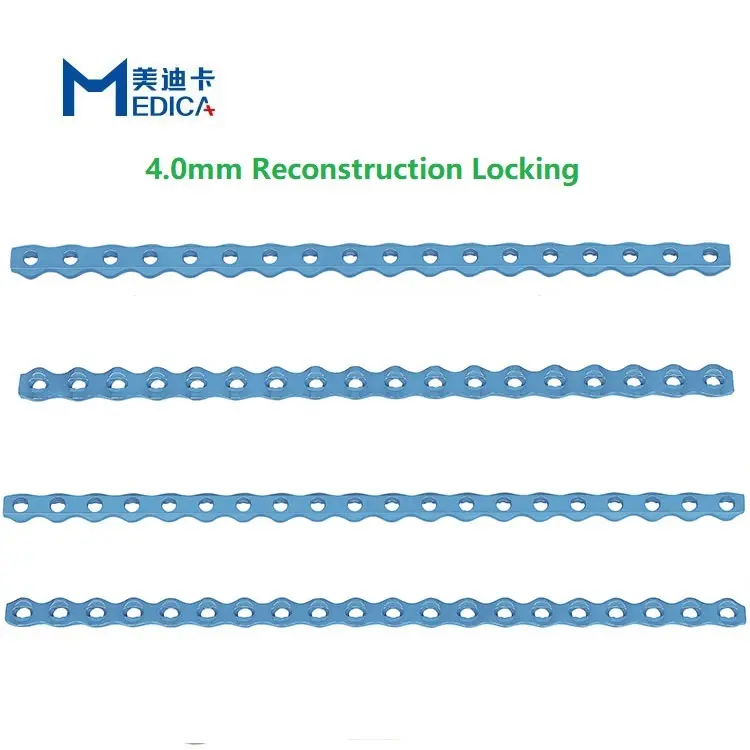 Veterinary Orthopedic Instruments Bone Implants 1.6/2.4/3.2/4.0 mm Reconstruction Locking Plates