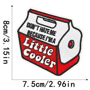 Tùy Chỉnh Thêu Biểu Tượng Vá Bán Buôn Vui Báo Giá Sắt Trên Nhiệt Báo Chí Thư Thêu Các Bản Vá Lỗi Cho Hat Quần Áo Túi - Product Image 3