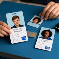 Cartes d'identité en plastique PVC au design unique, impression personnalisable en usine, NTAG215 13,56 MHz NFC RFID, étanches, contrôle d'accès