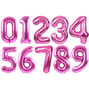 Wholesale Cream White Color 40 Inch Large 5 Pcs Foil Number Helium Inflatable <b>Decorations</b> First Birthday Party Foil <b>Balloon</b> Set - Product Image 1