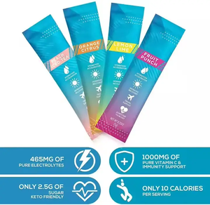 Poudre d'électrolytes quotidienne pour adultes, marque privée, sans sucre, saveur limonade, améliore l'immunité, 5g par sachet - Product Image 2