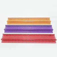 Règle de poussée en acrylique pour Mahjong, 20 pouces, en forme de U, motif rotin, style droit, pour accessoires de jeu de Mahjong, OEM