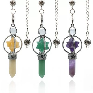 Collier <span class=keywords><strong>pendentif</strong></span> en <span class=keywords><strong>pierre</strong></span> <span class=keywords><strong>semi</strong></span>-<span class=keywords><strong>précieuse</strong></span> naturelle en vrac, quartz rose, cristal de guérison, point hexagonal - Product Image 5