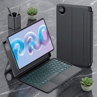 Expédition rapide Compatible avec Huawei MatePad Pro 12 modèle 2026 avec pavé tactile intégré et clavier détachable