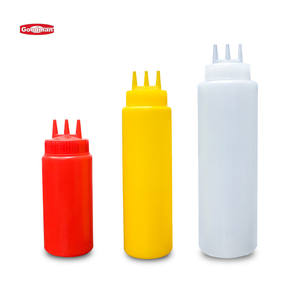 Foodservice เครื่องจ่ายซอสมะเขือเทศแบบสามหัวขวดซอสแบบบีบขวดซอสเกรดอาหารแพ็กเกจออกแบบได้ตามต้องการ - Product Image 3