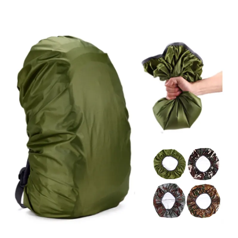 ที่กำหนดเองที่มีน้ำหนักเบากันน้ำกระเป๋าเป้สะพายหลังถุงฝนปกสำหรับเดินป่าตั้งแคมป์เดินทางขี่จักรยาน