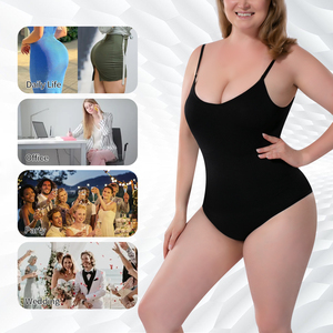 Body Moldeador Transpirable sin Costuras para Mujer, Control de Abdomen, Moldea la Cintura, Levanta Glúteos, <span class=keywords><strong>con</strong></span> Tanga - Product Image 6
