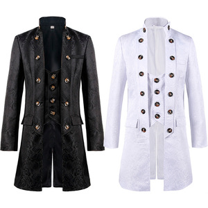 Abrigo estilo trench steampunk para hombre, estilo victoriano, vintage, estilo príncipe, estilo gótico medieval renacentista, chaqueta de cosplay - Product Image 1