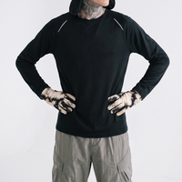 T-shirt de sport à manches longues, séchage rapide, réfléchissant, nouveau modèle automne, col rond, respirant, idéal pour la course en extérieur et la gym – Vente directe usine