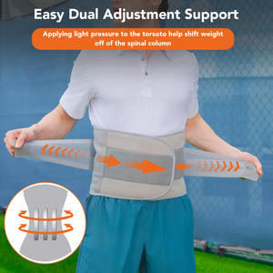Faja Lumbar de Soporte <span class=keywords><strong>para</strong></span> Alivio del Dolor de Espalda Baja, Cinturón Ajustable y Flexible <span class=keywords><strong>para</strong></span> Entrenamiento, Faja Deportiva <span class=keywords><strong>para</strong></span> Gimnasio - Product Image 4