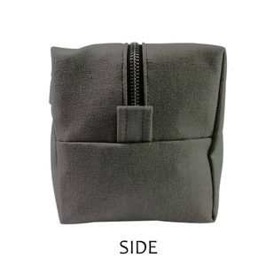 Custom Waterproof Waxed Canvas Toiletry Bag Travel Cosmetic <strong>Pouch</strong> <strong>for</strong> <strong>Men</strong> - Product Image 4