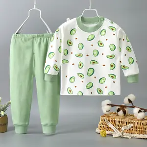 children's underwear set cotton boys and girls autumn winter pajamas baby home clothes clothing