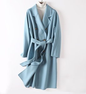 Usine Fabrication Cachemire Femmes Long <span class=keywords><strong>Manteau</strong></span> Dames Caban <span class=keywords><strong>Femme</strong></span> Chaud Surdimensionné <span class=keywords><strong>Laine</strong></span> Tissu Avec Ceinture Filles <span class=keywords><strong>Manteau</strong></span> De <span class=keywords><strong>Laine</strong></span> - Product Image 5