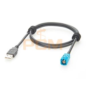 Cable de Datos Automotriz Blindado de 1 m, USB a HSD, Conector Macho de 4 Pines con Código Z para Cámara de Vehículo, Sistema de Infoentretenimiento, Transmisión de Datos - Product Image 5