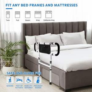 Barrière de lit qui <span class=keywords><strong>aide</strong></span> <span class=keywords><strong>à</strong></span> se lever. Convient aux personnes <span class=keywords><strong>âgée</strong></span>s, aux femmes enceintes et aux personnes handicapées - Product Image 5