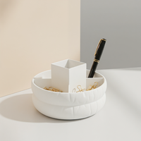 Boîte de rangement rotative pour pinceaux de maquillage série Puff, boîte en plastique, rangement anti-poussière, organisateur de cosmétiques, design moderne, pour la maison, pas cher