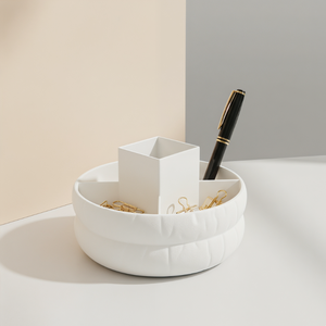 Boîte de rangement rotative pour pinceaux de maquillage série Puff, boîte en plastique, rangement anti-poussière, organisateur de cosmétiques, design moderne, pour la maison, pas <span class=keywords><strong>cher</strong></span> - Product Image 6