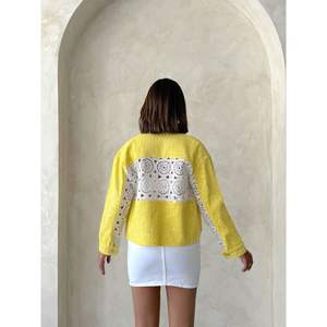 Chaqueta Reversible de Satén y Mezclilla para Otoño, con Detalles de Encaje, Logotipo Personalizado, Talla Grande 3XL para Damas y Chicas, Piel de Oveja, Poliéster - Product Image 1