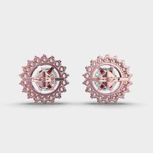 Boucles d'oreilles élégantes en diamant, argent sterling 925, bijoux fins de créateur pour mariage, anniversaire, usage quotidien, cadeau - Product Image 1