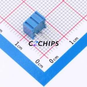 Résistance/potentiomètre réglable 3362P-104-LF, composant traversant (THT)-3P, 7x6,8 mm, résistance 100 kOhm, 10 %, 500 mW, 250 ppm/ ℃ - Product Image 2
