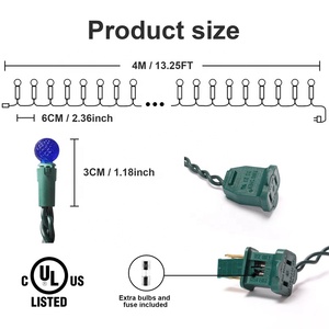 Guirnalda de luces de Navidad LED impermeable, luces de Navidad, luces de Navidad decorativas impermeables para exteriores - Product Image 6