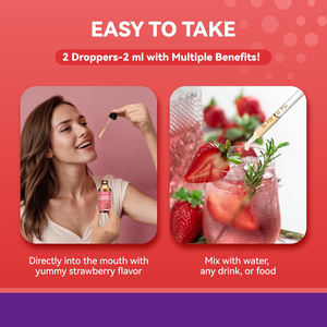 OEM magnesium glycinate Liquid Drops-5-in-1อาหารเสริมวิตามิน B6แมกนีเซียมสำหรับช่วยในการนอนหลับกระดูกสุขภาพของกล้ามเนื้อ - Product Image 3