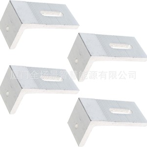 Soporte de montaje solar de aluminio en forma de L, juego de 4 piezas, galvanizado en caliente para instalación de paneles solares en techo - Product Image 5