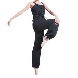 Vino rojo <span class=keywords><strong>Ballet</strong></span> danza Unitard <span class=keywords><strong>calentamiento</strong></span> peso suelto tirantes baile monos conjunto de una pieza bailarina Yoga disfraz - Product Image 5