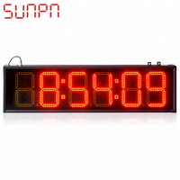 Layar LED 7 Segmen Digit GPS Luar Ruangan Khusus dengan Tahan Air IP65 dan Kontrol Jarak Jauh RF untuk Toko Ritel
