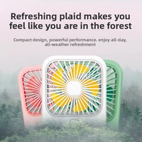 Nouveau ventilateur de bureau portable en plastique, trois vitesses, recharge USB, idéal pour étudiants, bureau, cadeau