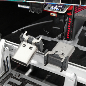 Conector USB Tipo-C 2.0 Hembra de 24 Pines, Acero Inoxidable, 15 mm de Altura, Vertical SMT, Puerto de Cable de Carga de Alta Visibilidad, 3A/5A - Product Image 3