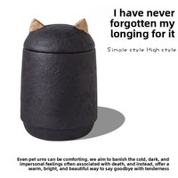 Urne funéraire pour chats et chiens, faite à la main, en ciment respectueux de l'environnement, pot commémoratif pour le stockage des cendres d'animaux de compagnie, couleurs blanc/noir/gris