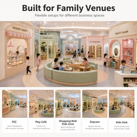 Équipement de terrain de jeux FEC, boutique de fleurs commerciale, café de rue, devanture de magasin, place publique, testé TUV, centre de divertissement familial