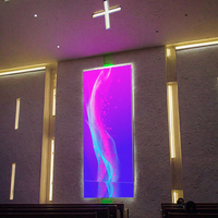 Pantalla LED Interior Fija a Todo Color P1.538mm, Pantalla Publicitaria para Iglesias, Alta Frecuencia de Actualización HDR10+ 600cd, Video Wall con 5 Años de Garantía