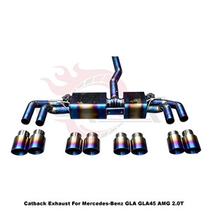 Kit de escape Vortex Dynamic-Tone Burnt-Ti para Mercedes-Benz GLA GLA45 AMG 2.0T 2015-2024 Motorsport - Product Image 5