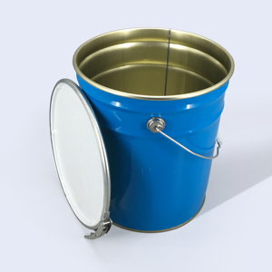 Bidons de peinture métalliques vides personnalisés de 15, 18, <span class=keywords><strong>20</strong></span>, 23, 25 <span class=keywords><strong>litres</strong></span> avec couvercle à anneau de verrouillage et poignée - Product Image 2