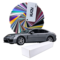 Film de protection de voiture en vinyle PET couleur peinture d'origine, gris brillant, rouleau de film de protection de voiture gris 1,52*17m/rouleau