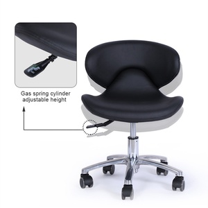 Fauteuil pivotant réglable en cuir pour salon <span class=keywords><strong>de</strong></span> beauté, manucure, coiffure, tatouage, usage domestique, petit fauteuil roulant pour dentiste, infirmière - Product Image 2