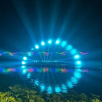 Schlüsselfertige Lösung für Wasserleinwand-Filme mit Content-Design und Verschiedenen Größen und Materialien für Outdoor-Parks