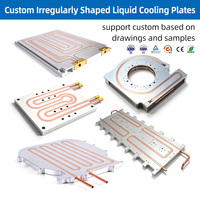 Plaques de refroidissement liquide de forme irrégulière personnalisées, usinage de précision, plaque de refroidissement par eau
