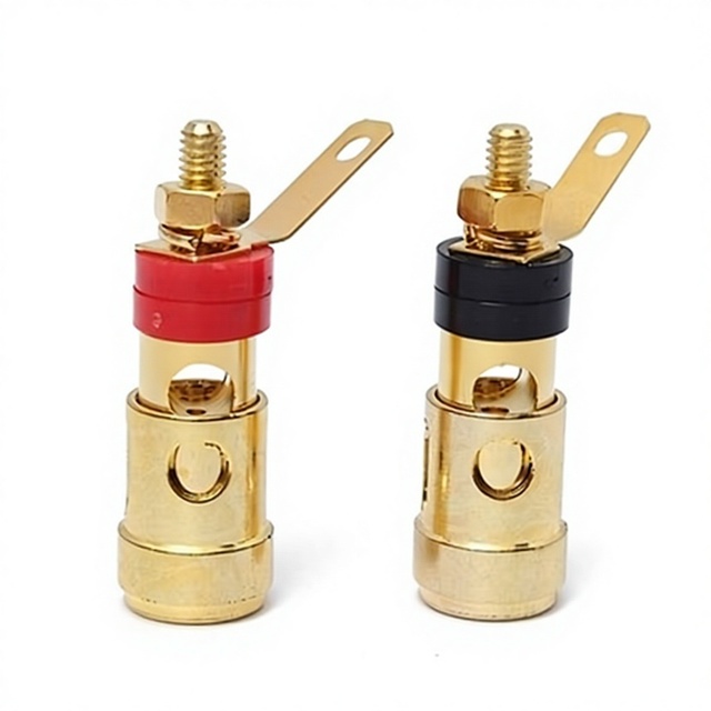 Gold Plated Nickel Plated 4mm Speaker Spring Loaded Binding Post HX-BP-08 Standard