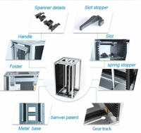Rack ESD SMT pour stockage de PCB 490*520*502.5mm, réglable par vis, en PP, supports de stockage antistatiques Sanwei