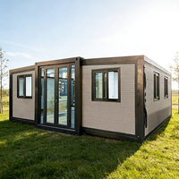 Maison préfabriquée en acier moderne, structure extensible, conteneur de 10 pieds, appartement, chambre, bureau, bâtiment, hôtel, insonorisé