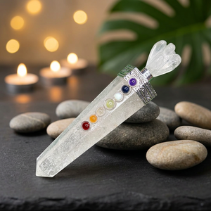 Natural Clear Quartz Angel Stone Healing Stick 7 Chakra <b>Crystal</b> <b>Wand</b> Pointed Healing <b>Wand</b> Spiritual Meditation Energy Decor Gift - Product Image 1
