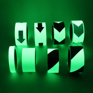 6-12 heures UV réactif Set PET ruban fluorescent auto-adhésif Glow in the Dark Avertissement ruban lumineux - Product Image 4