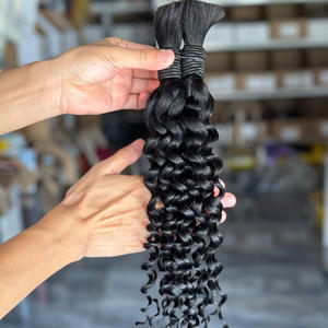 Xuchang 100% Cheveux Humains Brésiliens Vierges Remy en Vrac, Ondulés Naturels, 18-22 pouces, Extensions de Perruque en Lots, Compatibles avec les Extensions Améliorables - Product Image 4